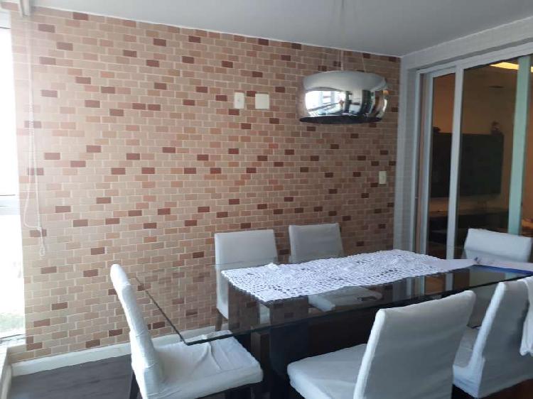 apartamento com sacada gourmet e lazer completo na ponta da