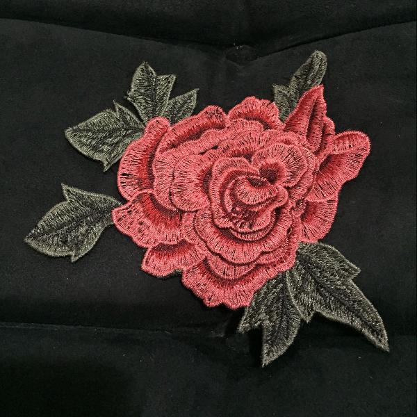 aplique de rosa - patch