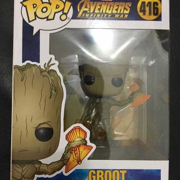 boneco funko pop groot avengers