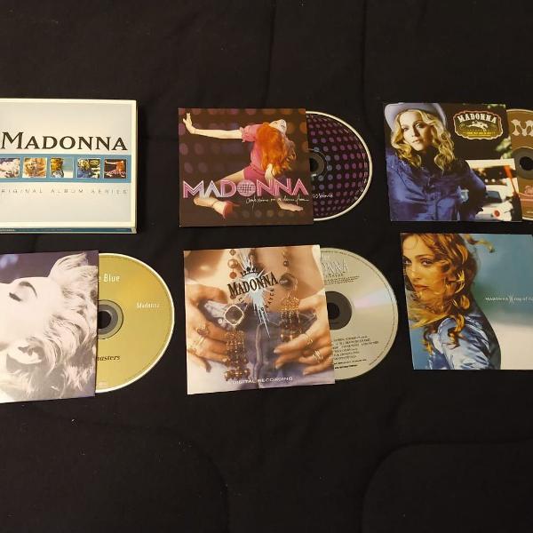 box de cds madonna - original album series - 5 álbuns