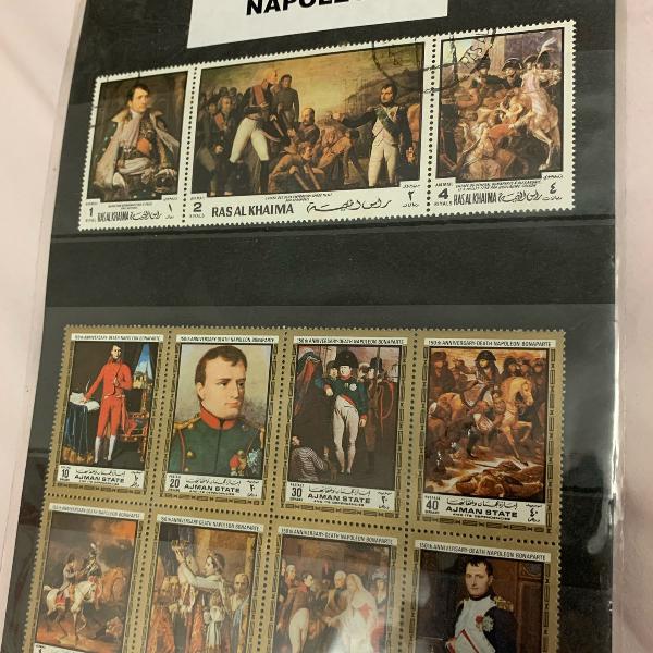 coleção de selos napoleão bonaparte