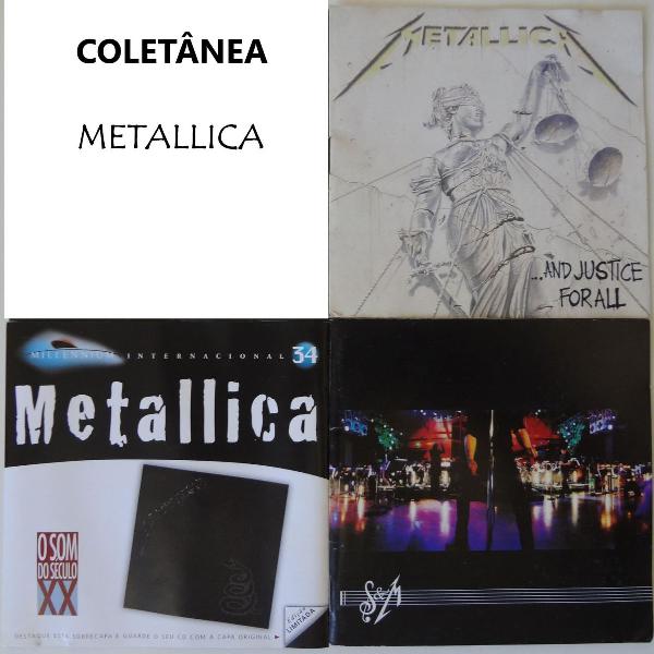 coletânea metallica 03 cd's originais
