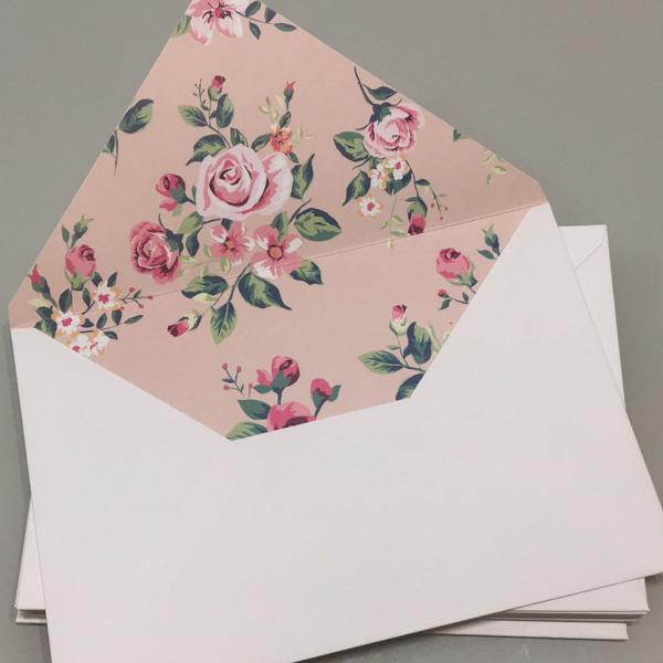 envelope papel 250g florido