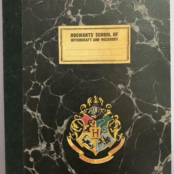 harry potter caderno hogwarts school