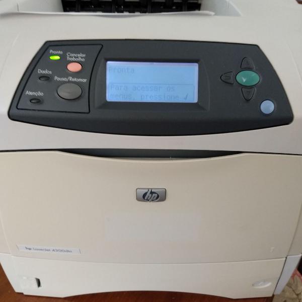 impressora hp laserjet 4350dtn frente e verso