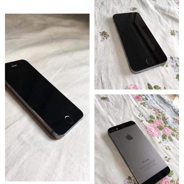 iphone 5s 16gb cinza espacial (usado)