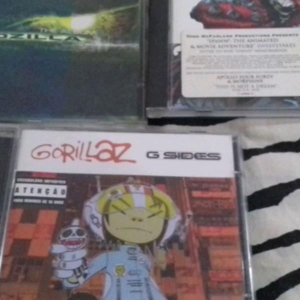 kit com 3 cds gorillaz, spawn
