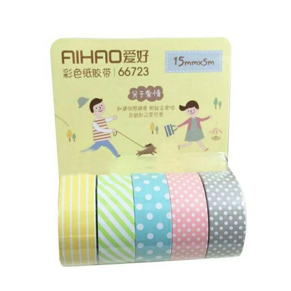 kit com 5 washi tape