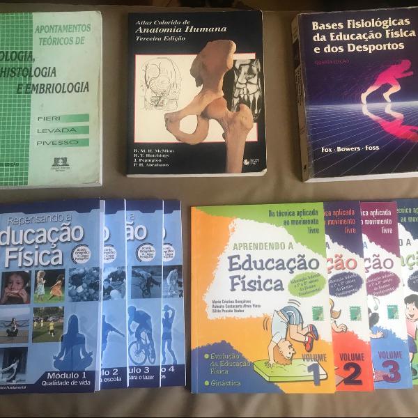 kit de livros educação física