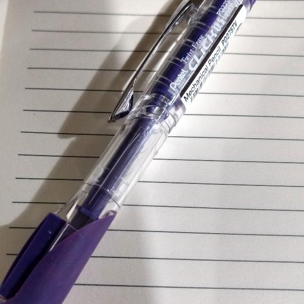 lapiseira pentel violeta 0,5mm