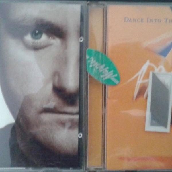 lote 2 cds phil collins - both sides / dance into the light