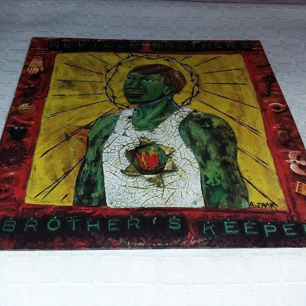 lp vinil neville brothers - brother's keeper - leia o