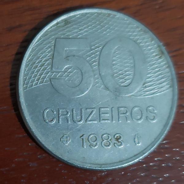 moeda de 50 cruzeiros 1983