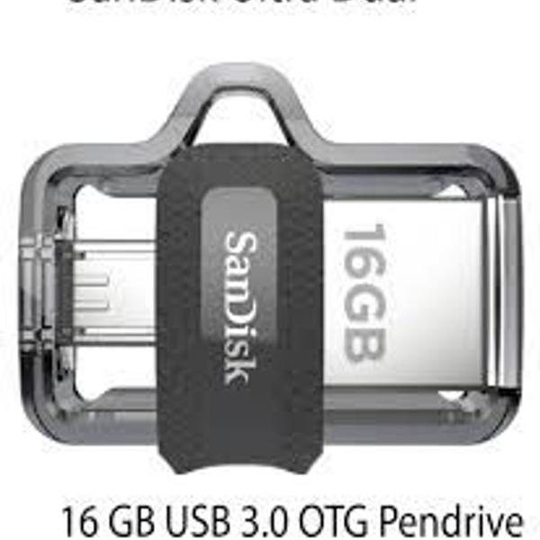 pen drive otg 16 gb cinza novo
