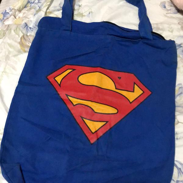 sacola tecido superman