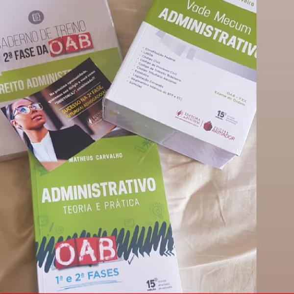 vade mecum Administrativo + Livro Teorico + Caderno de