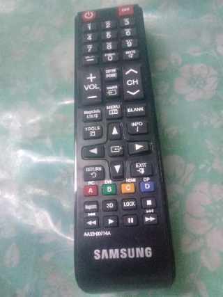 Controle remoto da tv samsung