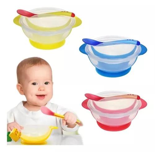 Pratinho Infantil + Colher Térmica Tigela Alimentação