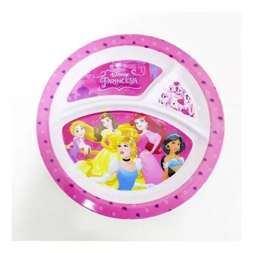 Prato Com Divisória Infantil Princesas Disney - Gedex