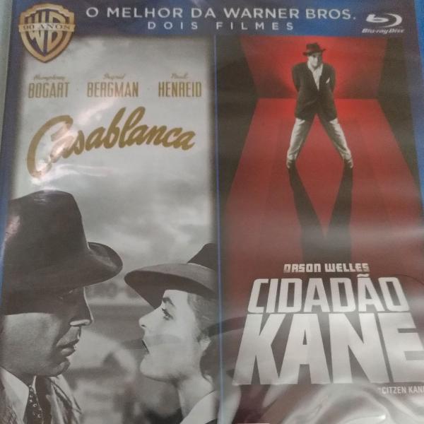 blu ray duplo lacrado/ Casablanca / Cidadão Kane