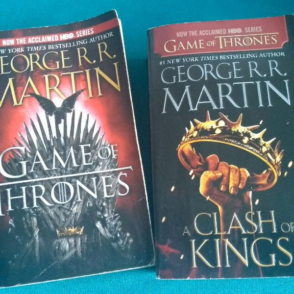 2 livros game of thrones em inglês
