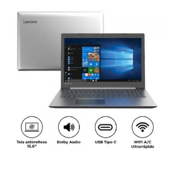 Notebook Lenovo ideaPad i3, 4GB RAM, 1TB, Windows 10 Tela