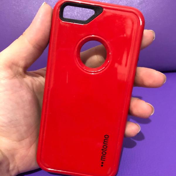 case iphone 5/5s vermelho e preto