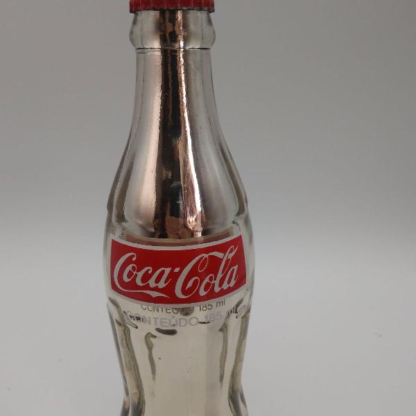 garrafa Coca cola cromada 185 ml