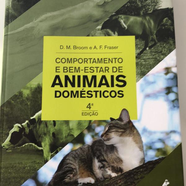 livro comportamento e bem-estar de animais domésticos