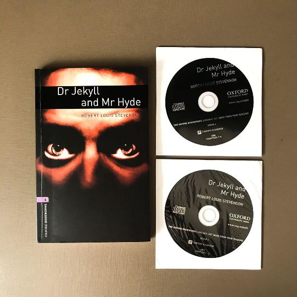 livro em inglês dr jekyll and mr hyde - com audiobook (2