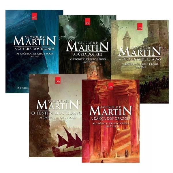 livro game of thrones - box 5 livros- george r. r. martin