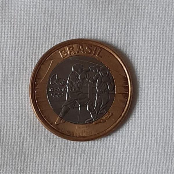 moeda comemorativa do boxe das olimpíadas do rio 2016-