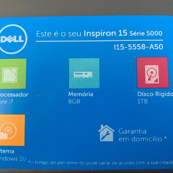 notebook dell branco