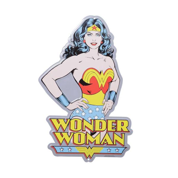 placa decorativa busto mulher-maravilha clássica (wonder