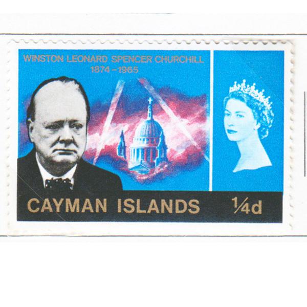 selo antigo ilhas cayman 1965