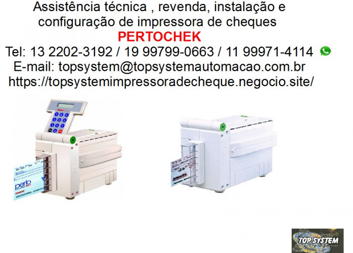 Impressora de cheque Pertochek em Campinas