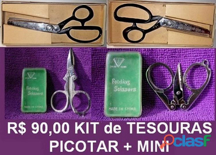 Kit tesoura de picotar + mini tesoura