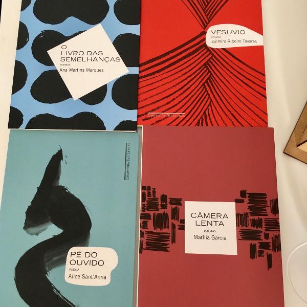 4 livros poesia contemporânea brasileira