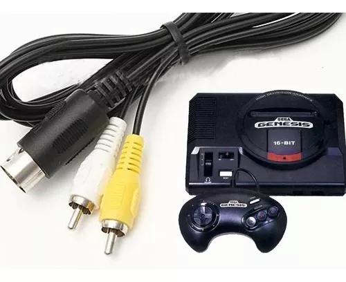 Cabo Sega Mega Drive 1 Genesis Tec Toy Rca Av Audio