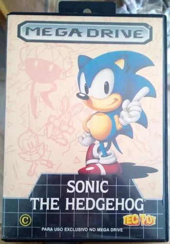 Cartucho Mega Drive Sonic 1 The Hedgehog Tec Toy - Completo