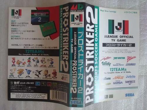 Encarte J League Pro Strike 2 - Mega Drive Sega Jogo G-5526