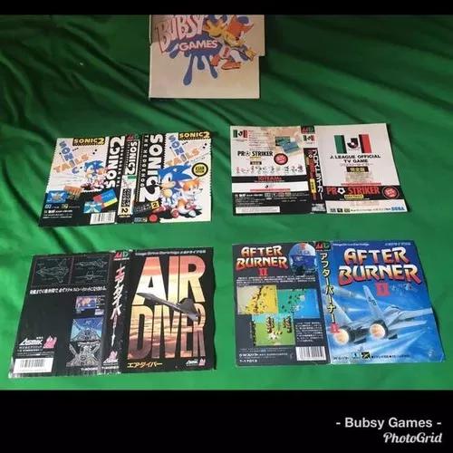 Encartes Mega Drive Japonês Originais