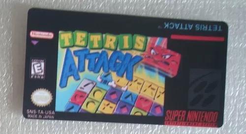 Label Frontal Do Jogo Tetris Attack Super Nintendo Snes Cart