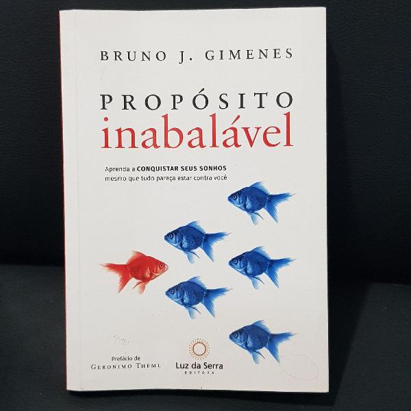 Livro "Propósito Inabalável" de Bruno Gimenes