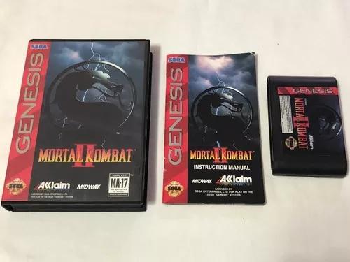 Mega Drive: Mortal Kombat 2 Completo Com Caixa E Manual