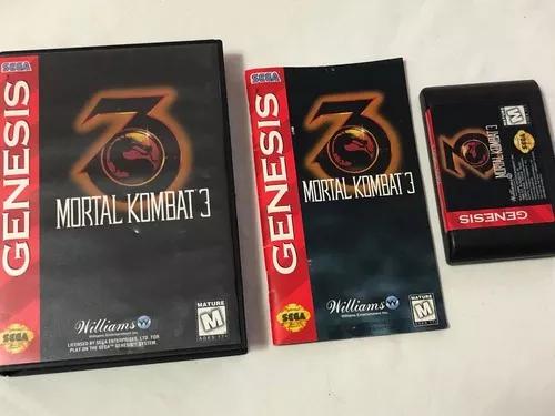 Mega Drive: Mortal Kombat 3 Completo Com Caixa E Manual