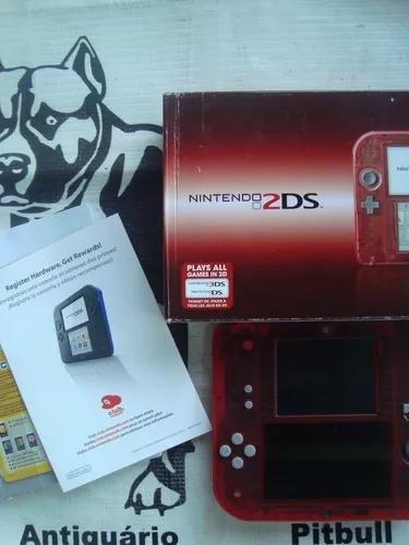 Nintendo 2 Ds Edição Especial Crystal Red