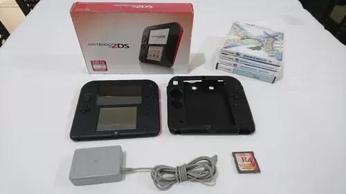 Nintendo 2ds Desbloqueado 16gb Com 4 Jogos Mídia Física E