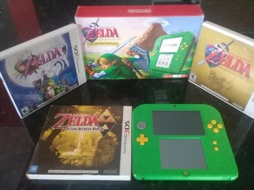 Nintendo 2ds Zelda Bundle Edition Com 3 Jogos Da Série