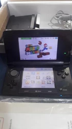 Nintendo 3ds Com Super Mario 3d Land Original E Cartão 4 Gb